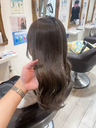 セミロング カラー メンズ ハイトーン特化艶髪/ 透明感カラー/なおとのヘアスタイル