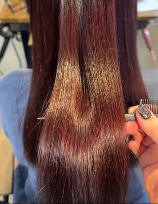 セミロング カラー 仲間 愛月 /透明感カラーのヘアスタイル