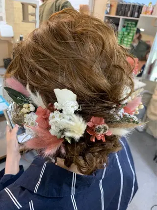 ロング ヘアアレンジ Achieve 三ノ宮のヘアスタイル