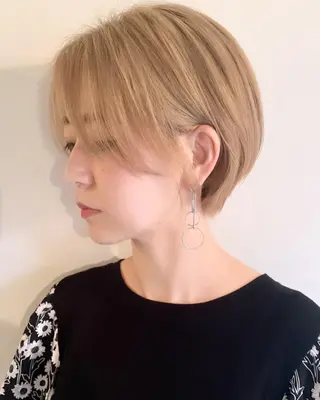 ショート カラー tocca hair & treatment 茨木所属・ノサカ ミワコのヘアスタイル