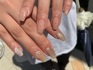 ロング カラー ヘアアレンジ キッズ ネイル マツエク・マツパ アイブロウ 福田 加奈のネイルデザイン