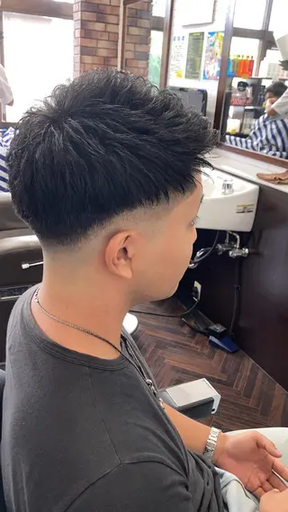 ショート メンズ B.B.Cams西原店所属・無料モデル募集中‼️ 安座間💈のヘアスタイル