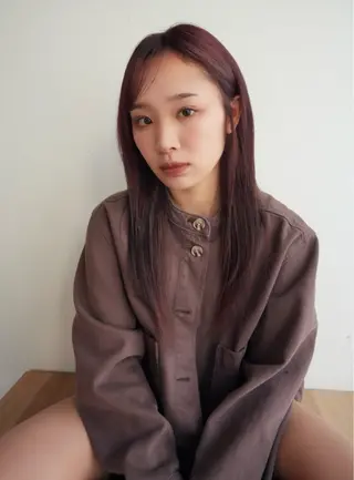 ロング カラー NAVY miyoshiのヘアスタイル