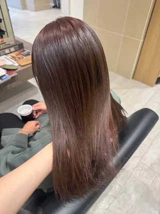 セミロング 笠原未稀/カット・ ブリーチ無しカラーのヘアスタイル