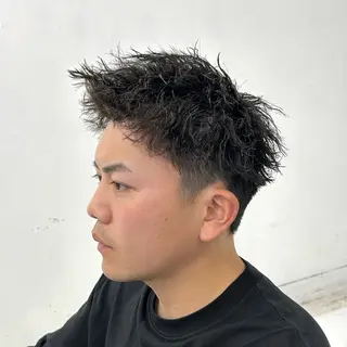 ショート パーマ メンズ 【メンズパーマ特化】 🍏網中勇喜のヘアスタイル