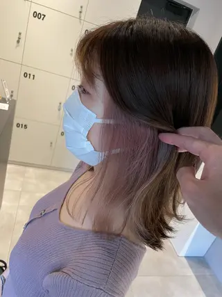 ミディアム カラー 髪質改善×透明感× トレンド/杉田 圭のヘアスタイル