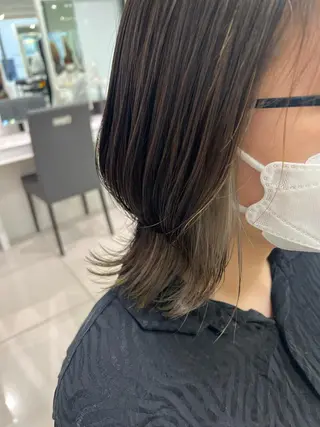 ミディアム カラー 【暖色カラー特化】 中山由梨のヘアスタイル