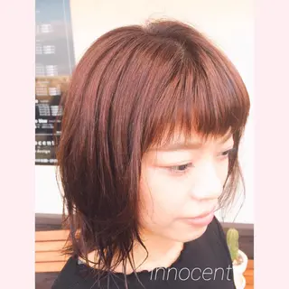 ミディアム innocent×hairdesign所属・hamada ikumiのヘアスタイル