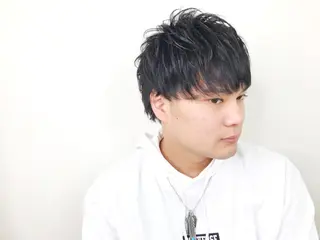 ショート ヘアアレンジ メンズ 赤み消しカラー /透明感カラー 上長のヘアスタイル