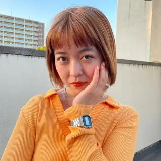 ショート カラー パーマ/ブリーチ🐏 モデル募集中 ナナホのヘアスタイル