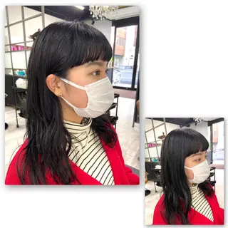 セミロング アピール欄に重要な お知らせがありますのヘアスタイル