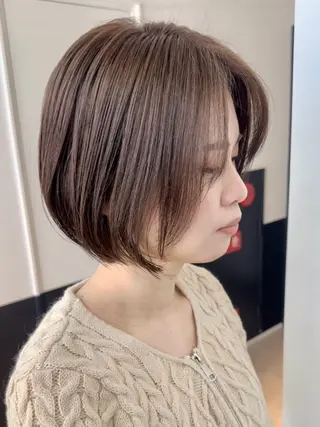 ショート カラー 髪質改善 中川　翔のヘアスタイル