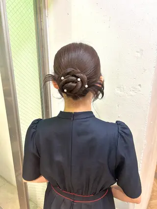 ヘアアレンジ ♛︎ きっか ♛︎ ヘアアレンジ🩵のヘアスタイル