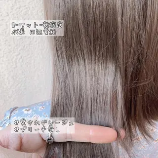 セミロング カラー パーマ ヘアアレンジ ネイル 🫧代表/新宿駅近/ 限定価格🫧田辺貴裕のヘアスタイル