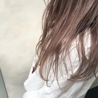 セミロング カラー 圧倒的透明感カラー nana🦕のヘアスタイル