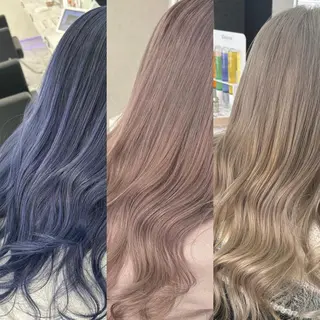 ロング カラー ヘアアレンジ ミルクティーハイトー ン💖副店長mikaのヘアスタイル