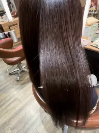 セミロング 岡田 遥希のヘアスタイル