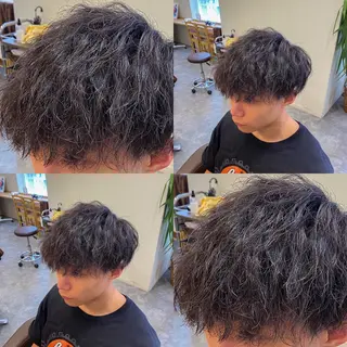 パーマ メンズ メンズ特化LIBER 石川玲央のヘアスタイル