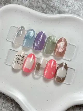 ネイル Qmu nail まりなのネイルデザイン