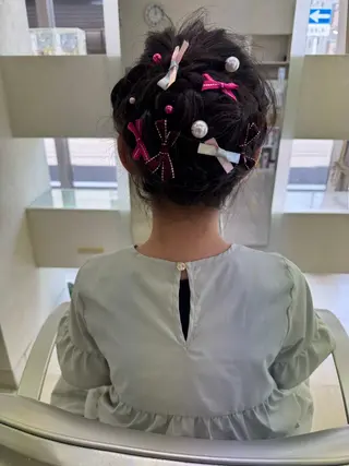 キッズ タカハシ リナのヘアスタイル