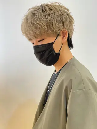 ショート カラー メンズ 佐藤 魁人のヘアスタイル