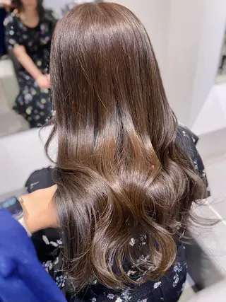 セミロング 銀座/髪質改善/韓国 カラー🍓原田侑依のヘアスタイル