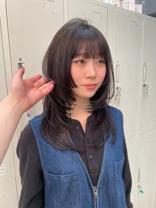 ロング 似合わせカットカラー 本厚木/ナカノユウのヘアスタイル