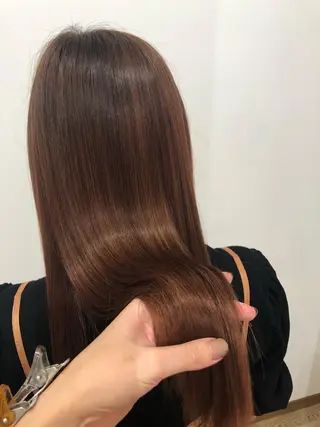 ロング 青木 梨奈のヘアスタイル