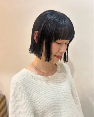 ショート ボブ/透明感カラー 🧸YUI❤️のヘアスタイル