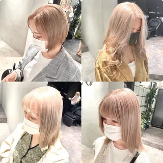 セミロング カラー MiL所属・✨ハイトーン✨ 濱田知孝のヘアスタイル