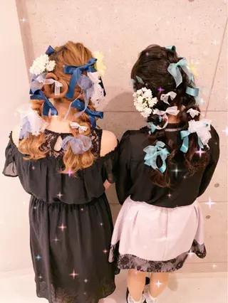 ロング ヘアアレンジ lien natsukiのヘアスタイル