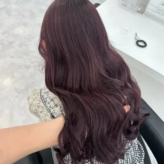 セミロング カラー ダブルカラー 韓国ヘアKYONのヘアスタイル