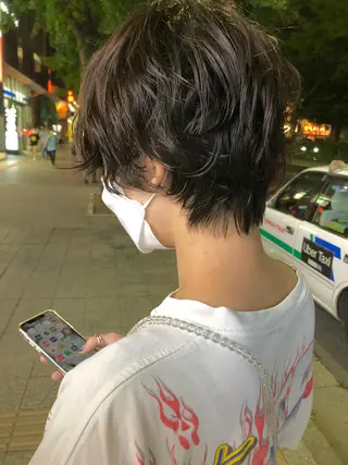 ショート カラー パーマ 7Bridge所属・ハッシュカット 小西貫太のヘアスタイル