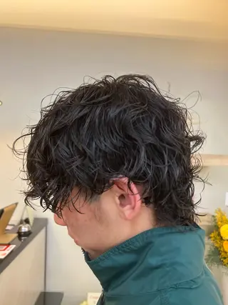 ショート パーマ メンズ メンズパーマ 岩成健志郎のヘアスタイル