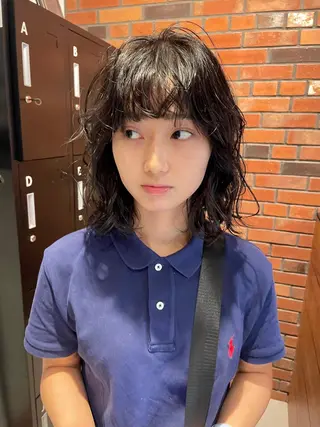 ミディアム パーマ 小岩 荘太のヘアスタイル