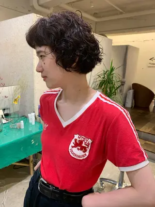 ミディアム パーマ 【takk】 ナカヤママサヨシのヘアスタイル