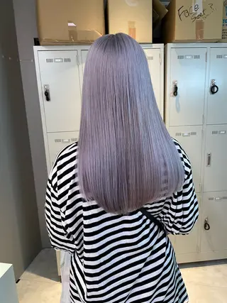 ロング カラー ヘアアレンジ 赤み消しブラウン プロ🐿けんご🐿のヘアスタイル