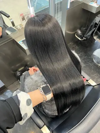 セミロング カラー ヘアアレンジ ハイトーン/透明感 髪質改善/rinaのヘアスタイル