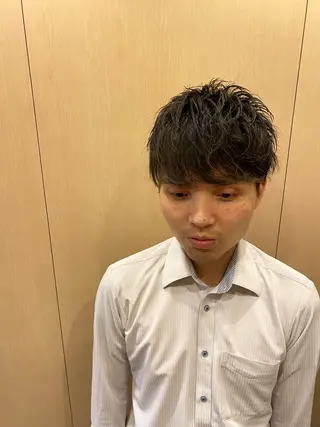 ミディアム 齋藤 大晟のヘアスタイル