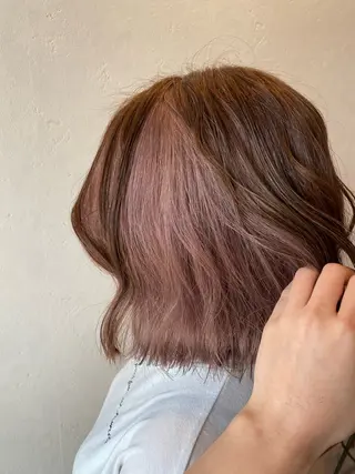 ミディアム MAHIRO🍒半田 /ブリーチ/カットのヘアスタイル