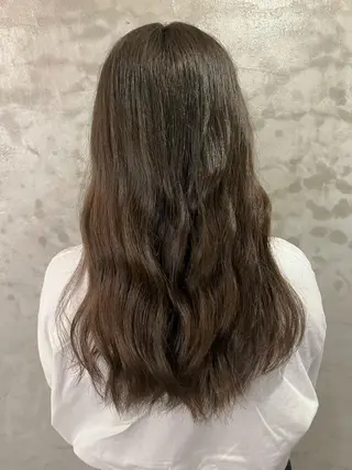 セミロング カラー FUJINO RYOのヘアスタイル