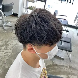 ショート パーマ メンズ メンズ特化美容師/ 藤戸 椋のヘアスタイル