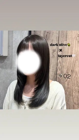 ロング カラー 韓国風/透明感 🎀𝑹𝒖𝒌𝒂のヘアスタイル