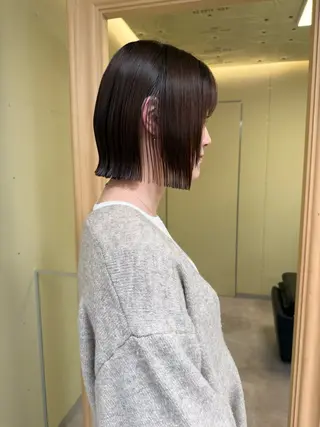 ショート カラー 伶風/デザインカット /ボブ/透明感カラーのヘアスタイル