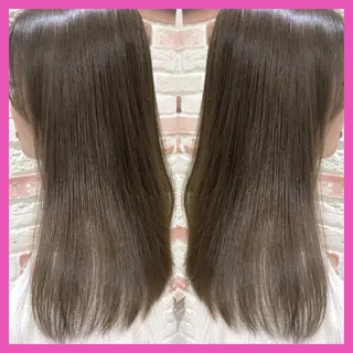 セミロング カラー 推しヘア🎀 NATSUNEのヘアスタイル
