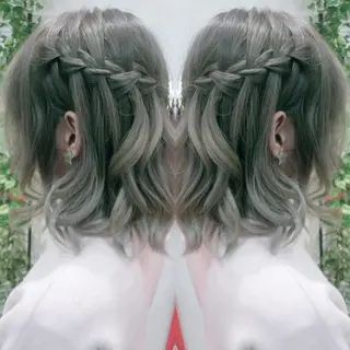 ショート カラー ヘアアレンジ 植田 /エクステ /ブリーチ/髪質改善のヘアスタイル