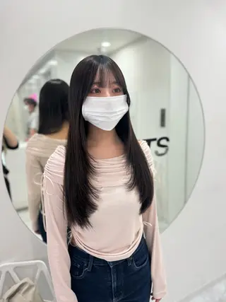 ロング カラー 大人っぽ韓国🤍ブリ ーチ/mitsukiのヘアスタイル