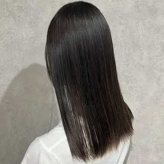 セミロング カラー ボブ/ハイトーン特化 solua上本町のヘアスタイル