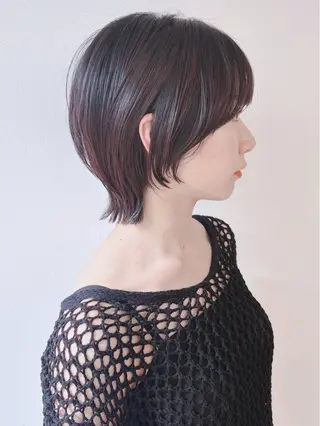 ショート ウルフ／パーマ 🐺🌀寺門和紗のヘアスタイル
