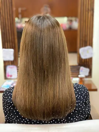 セミロング カラー ヘアアレンジ 加藤 瑠美のヘアスタイル